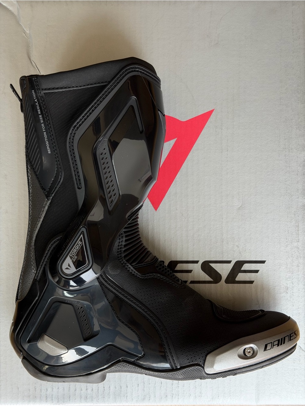 Dainese Men's Black Motorcycle Racing Torque 3 Out Boot Perforated size 39